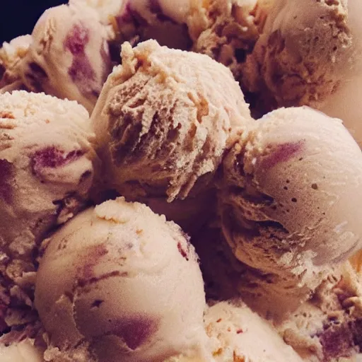 Prompt: close up high resolution photo of hairy ice cream, very tasty, food photography, instagram, trending