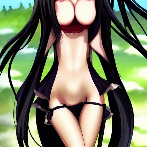 Image similar to beautiful anime girl body, vampire