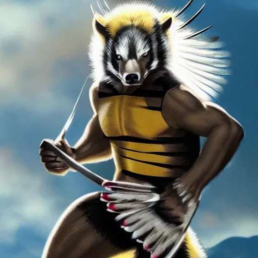 Image similar to native american wolverine