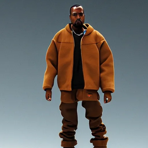 Prompt: kanye west action figure, photostudio