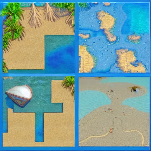 Image similar to game texture map tileable beach