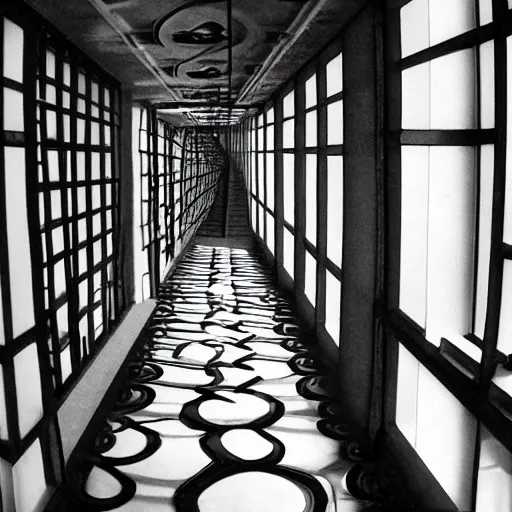 Image similar to model, hallways and stairwells, similar to relativity by m. c. escher