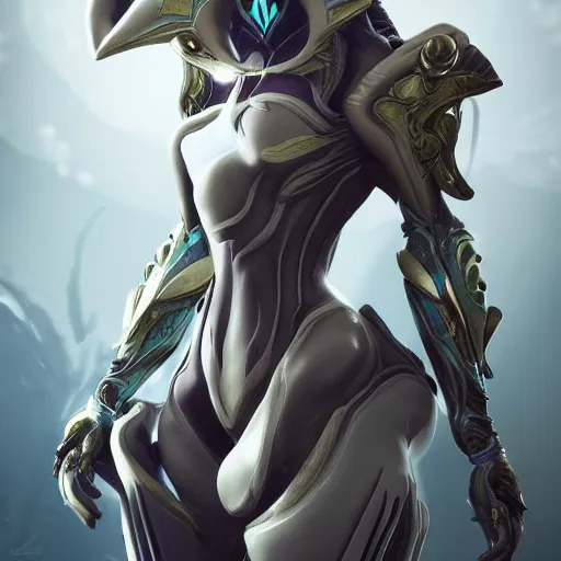 Image similar to highly detailed exquisite fanart, of a beautiful female warframe, elegant pose, high quality hands, epic cinematic shot, DeviantArt, high quality artstation, HD render