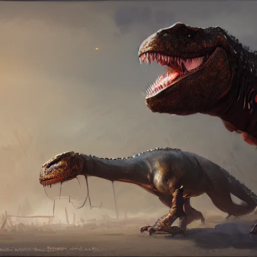 Image similar to trex by rj palmer greg rutkowski