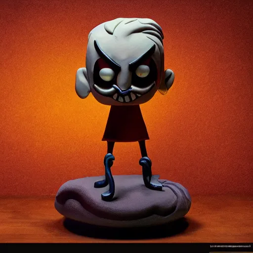 Image similar to don't starve wilson toy statue, sensual, cinematic, studio light, 8 k