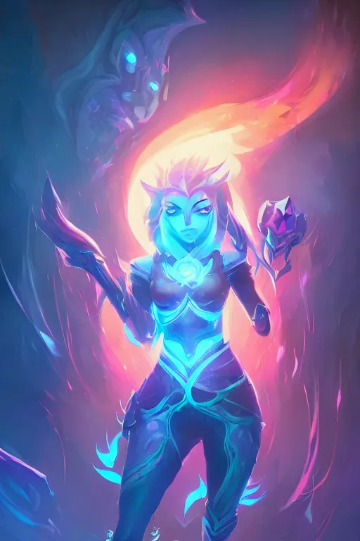 Prompt: kalista league of legends wild rift hero champions arcane magic digital painting bioluminance alena aenami artworks in 4 k design by lois van baarle by sung choi by john kirby artgerm style pascal blanche and magali villeneuve mage fighter assassin