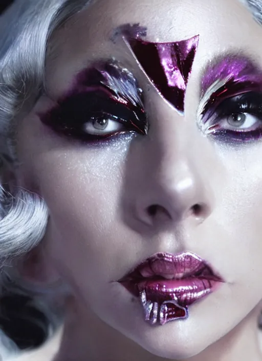 Image similar to lady gaga by nick knight, born this way, born this way album, red weapon 8 k s 3 5, cooke anamorphic / i lenses, highly detailed, cinematic lighting