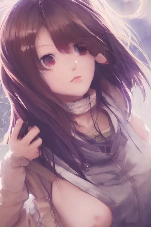 Prompt: cute woman, sexy outfit, full face, anime, fantastic details, pixiv, hyperdetailed unreal engine, stanley artgerm lau, wlop, rossdraws, james jean marc, simonetti ruan jia and mandy jurgens and artgerm and sakimichan, yuru camp, moe, illustration, digital art, concept art, manga cover