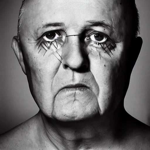 Image similar to mikhail gorbachev as doom metal singer headshot head shot portrait live performancein makeup make-up