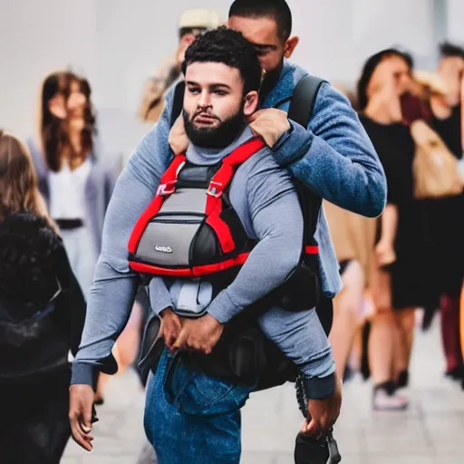 Image similar to a human backpack