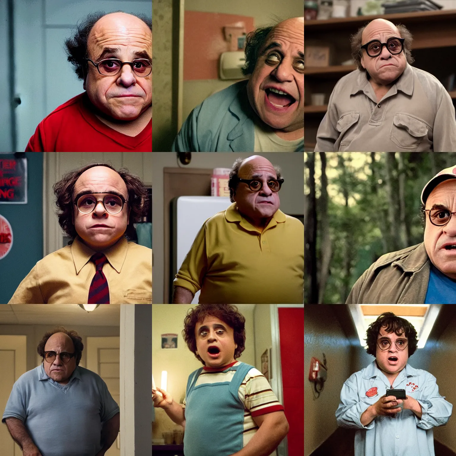 Prompt: danny devito in stranger things