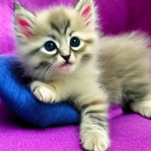 Image similar to fluffy cute kitten