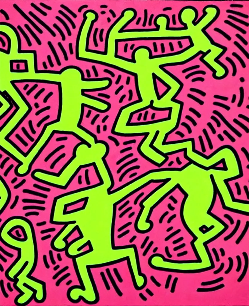 Keith haring crack is wack painting | | Stable Diffusion | OpenArt