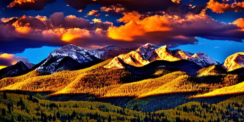 Image similar to 2 0 2 3 4 k award winning stunning photography of colorado mountains