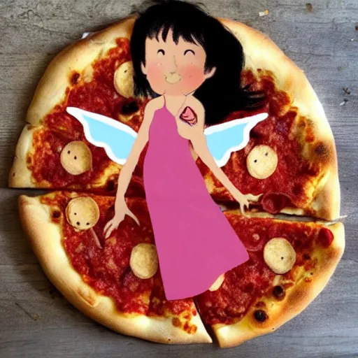 Image similar to !dream pizza fairy,