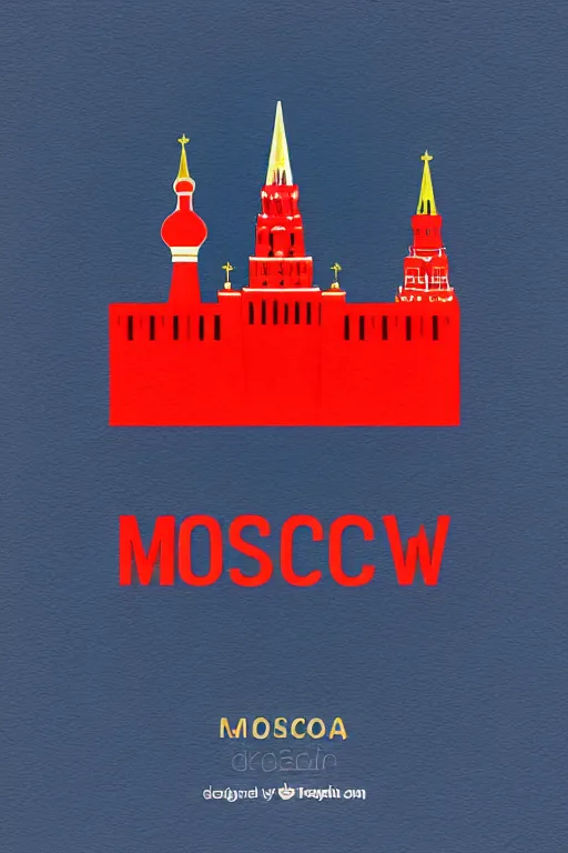 Image similar to minimalist watercolor art of a moscow red square, illustration, vector art