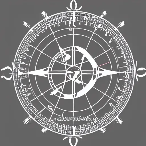 Prompt: astrolabe sextant symbol