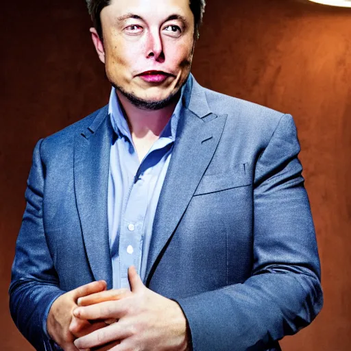 Image similar to elon musk with a sombrero, photo, full body, portrait