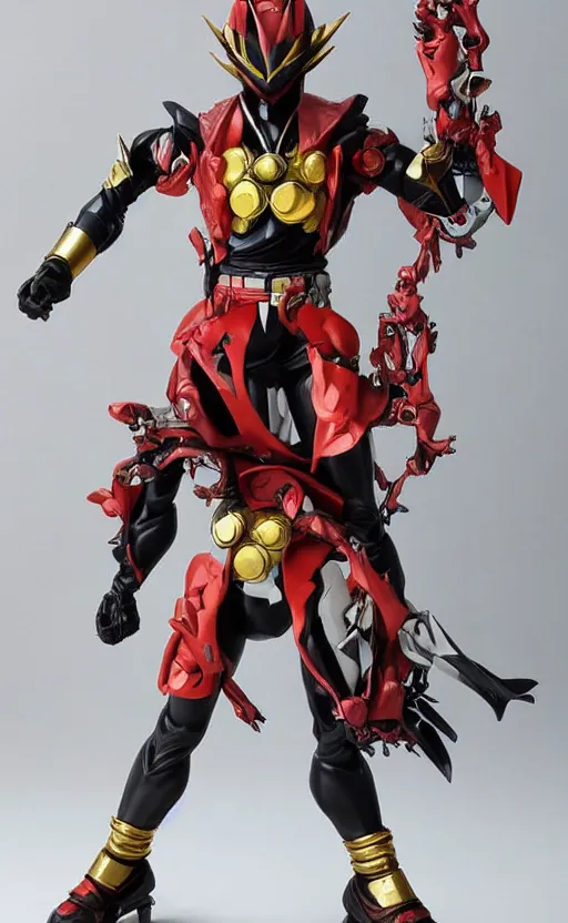 Image similar to tokusatsu hakaider sculpture by takayuki takeya