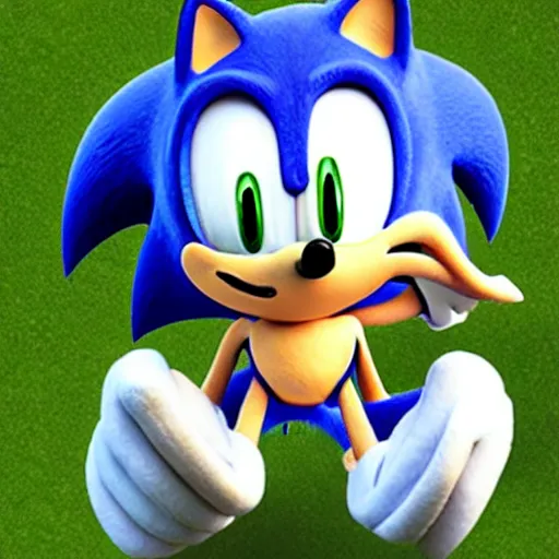 Image similar to sonic the hegedoge, sonic doge