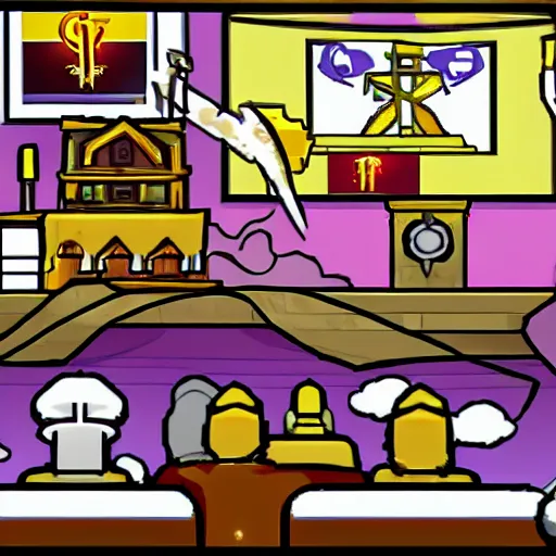 Image similar to the church of scientology newgrounds flash game