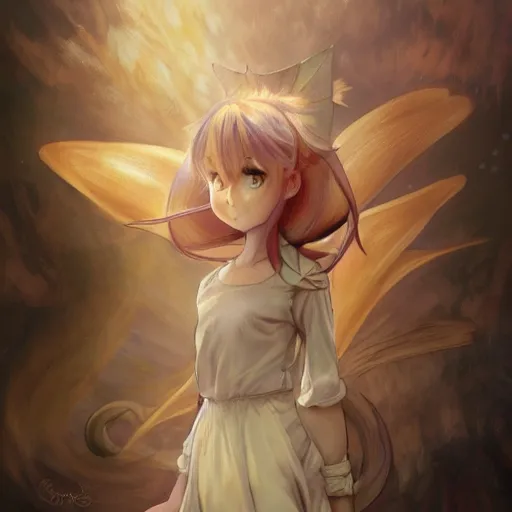 Image similar to dragonite pokemon Gajinka as a small human girl , highly detailed, digital pencil painting, anime, cartoonish, hybrid human / anthro, monster girl, sharp focus, illustration, art by artgerm and greg rutkowski and alphonse mucha