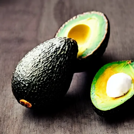 Prompt: avocado like salt and pepper