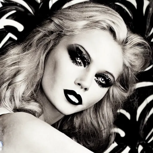 Image similar to georgous blonde girl by Ellen von Unwerth