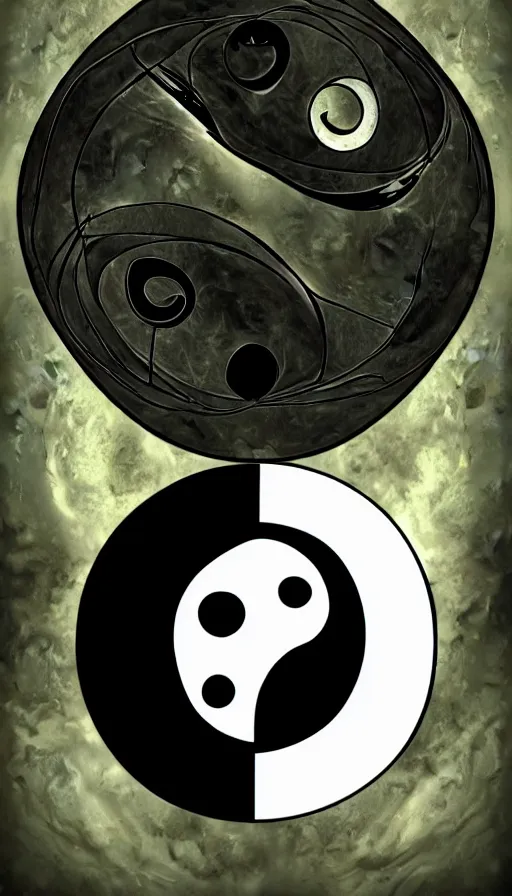 Image similar to Abstract representation of ying Yang concept, from Starcraft