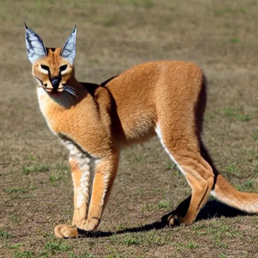 Prompt: caracal in crown