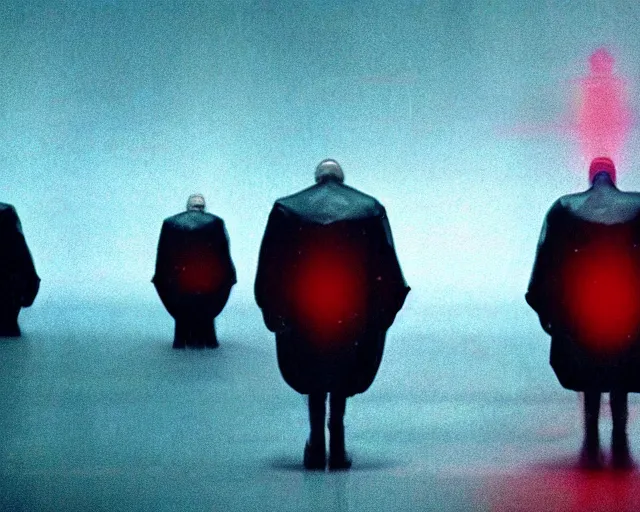 Prompt: a film still from beyond the black rainbow by panos cosmatos, dramatic, futuristic, cinematic lighting, high resolution