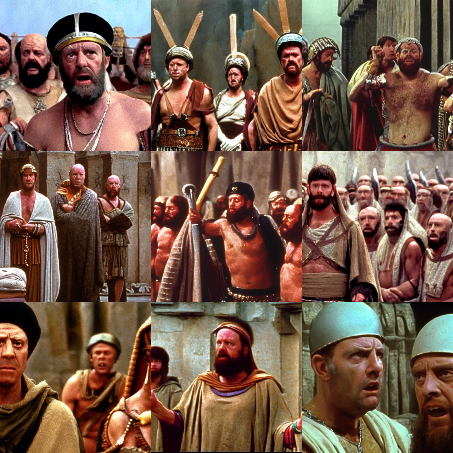 Prompt: a film still from life of brian ( 1 9 7 9 )