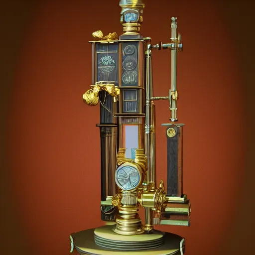 Prompt: victorian scientific instrument for measuring the aesthetic quality of a statue. artstation, trending on artstation, 3 d render, detailed, hyperrealistic