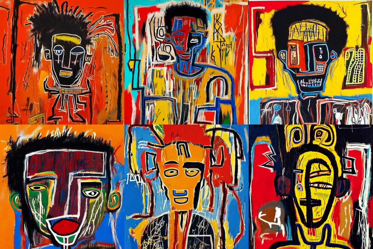 Prompt: extremely highly detailed African paintings by Jean-Michel Basquiat