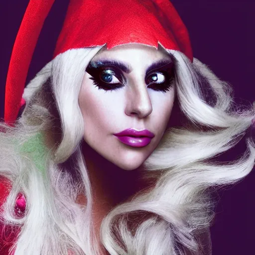 Image similar to portrait of lady gaga as an elf sorceress, ultra realistic, canon photography