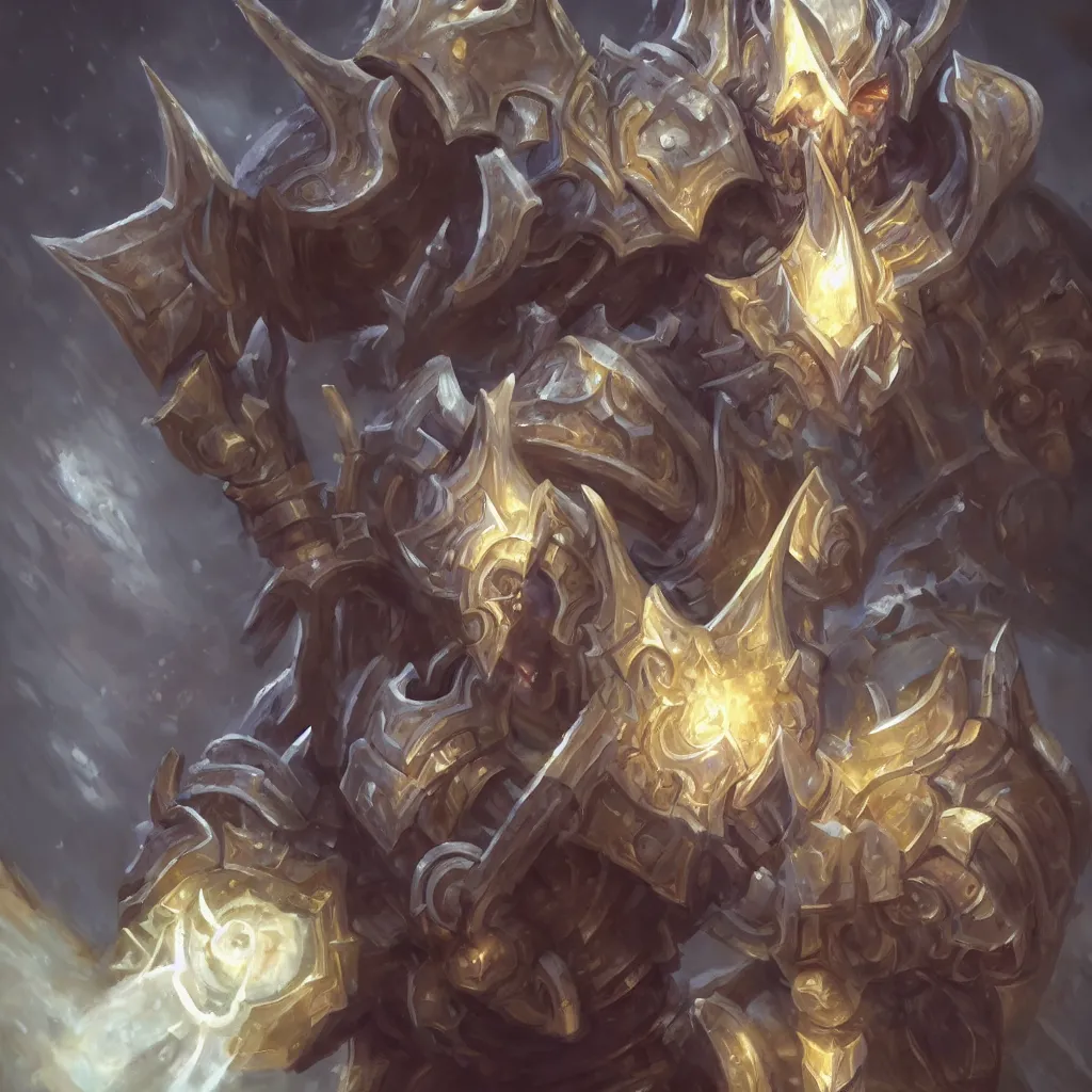 Image similar to world of warcraft lightforged human paladin, artstation hall of fame gallery, editors choice, #1 digital painting of all time, most beautiful image ever created, emotionally evocative, greatest art ever made, lifetime achievement magnum opus masterpiece, the most amazing breathtaking image with the deepest message ever painted, a thing of beauty beyond imagination or words