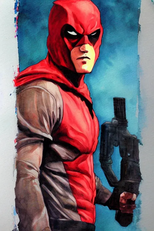 Image similar to red hood painting