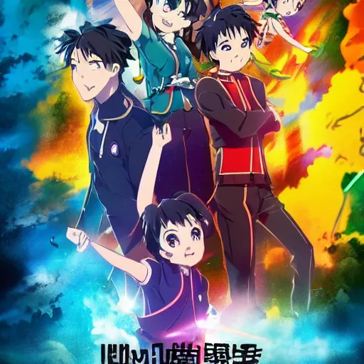 Prompt: key visual of the new movie from makoto shinkay