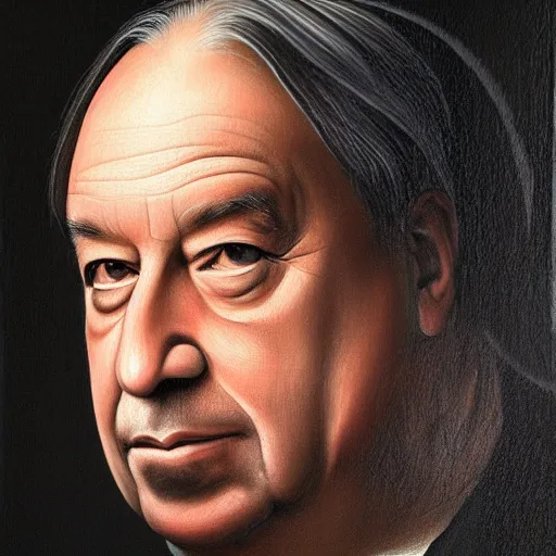 Image similar to ultra realistic portrait painting of Antonio Guterres , painted by Da Vinci