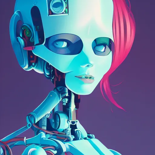 Image similar to flowerpunk robot, minimalist, behance hd by jesper ejsing, by rhads, makoto shinkai and lois van baarle, ilya kuvshinov, rossdraws global illumination