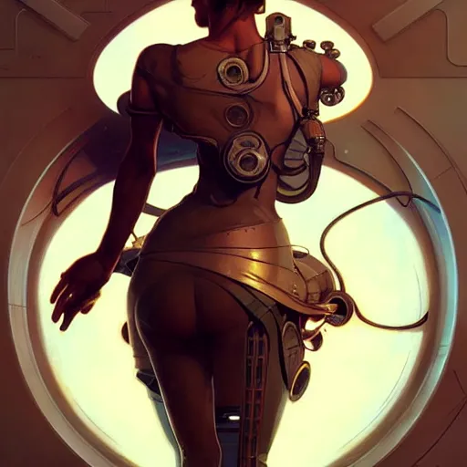 Image similar to futuristic sneakers, steampunk, sculpture, concept art, smooth, sharp focus, illustration, art by artgerm and greg rutkowski and alphonse mucha