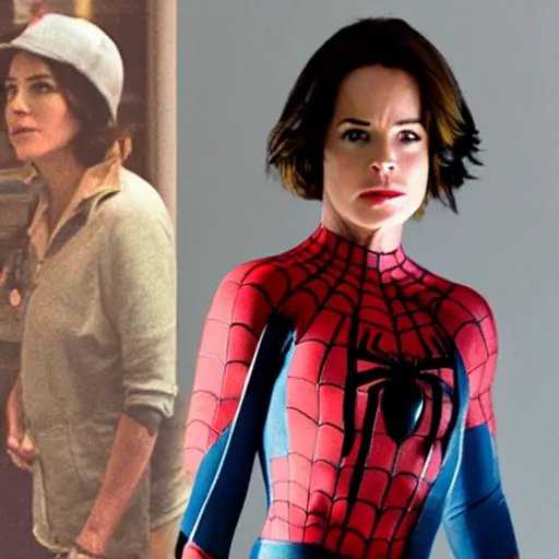 Prompt: parker posey as spider - man