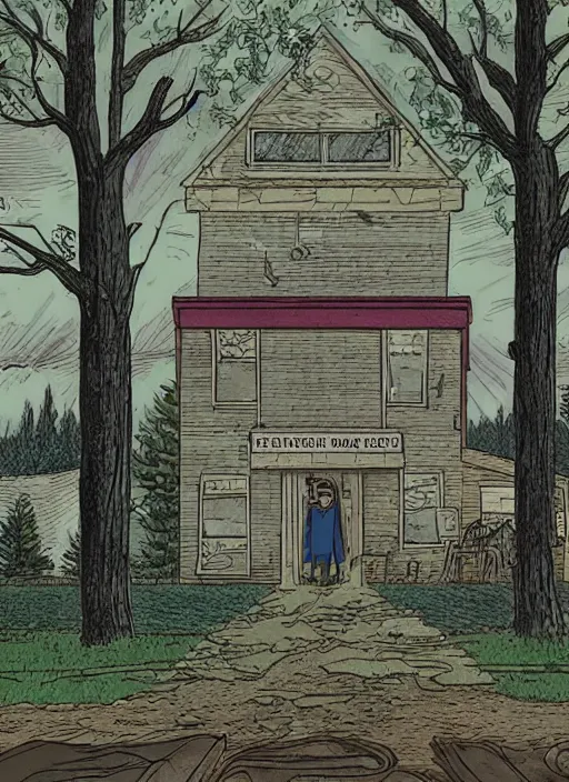 Prompt: a screenshot from Hereditary (2018) as a 1986 Saturday morning cartoon, highly detailed
