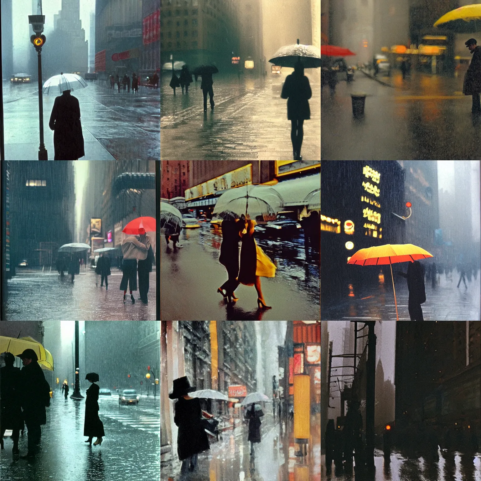 Image similar to rainy new York daydream by Saul Leiter