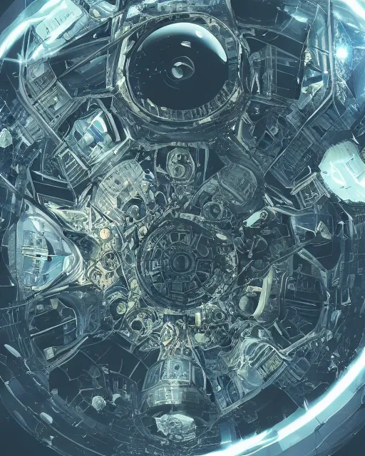 Prompt: photo of a space laboratory, scifi, complex design, alien, masterpiece, shield generator, planet, stars, atmosphere, star anise shape, hexagonal, transparent parts, 4 k high definition, insanely detailed, intricate, art by akihiko yoshida, akihito tsukushi