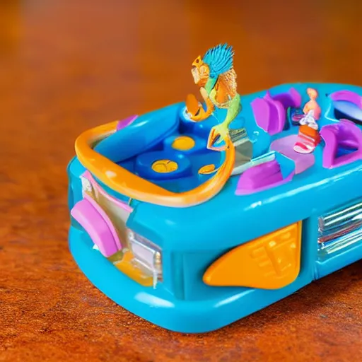 Image similar to a polly pocket type toy set that is themed around dinosaurs