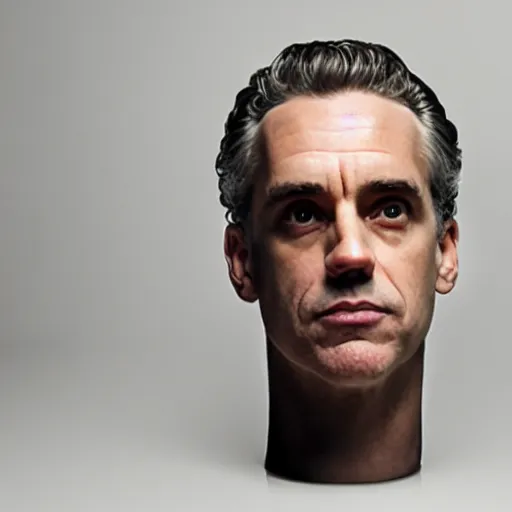 Prompt: jordan peterson made of glass