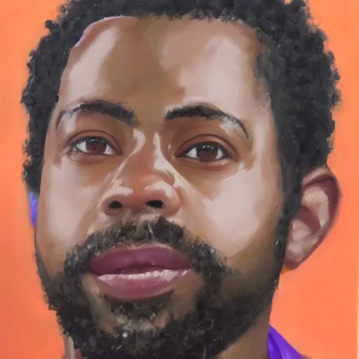 Image similar to oil painting of TriHard