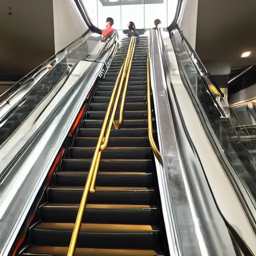 Image similar to mayonnaise on an escalator