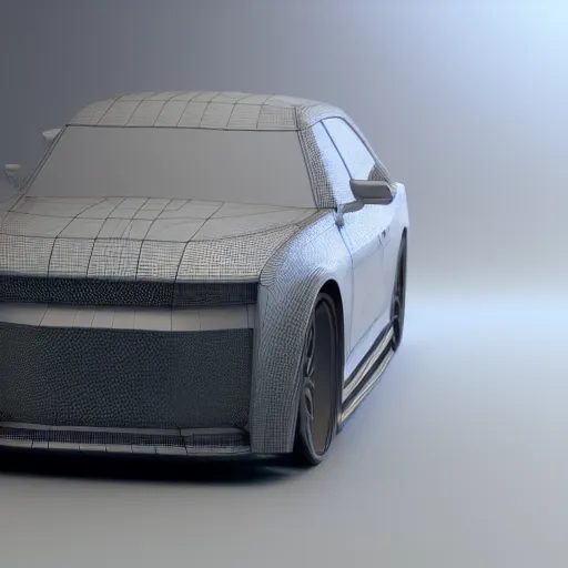 Image similar to 3D octane render a car, ultra realistic 8k, studio photo, studio lighting, far up, ultra hight texture detail.